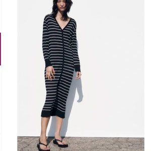 NWT Zara long knit jacket